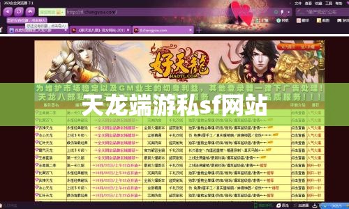 天龙端游私sf网站